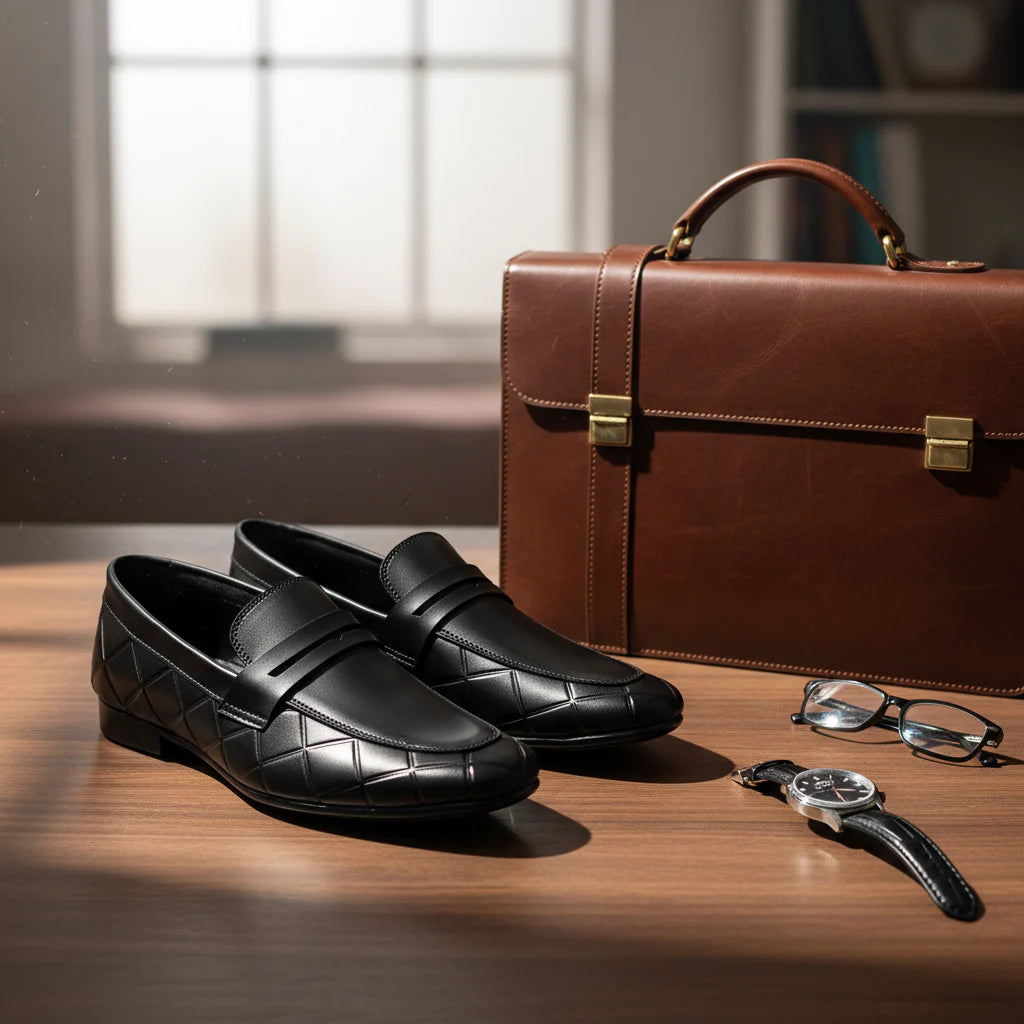 Mate Black High Sole Classical Loafer | Limited Edition